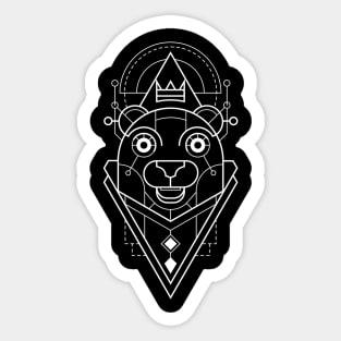 Bear Sacred Geometry Sticker